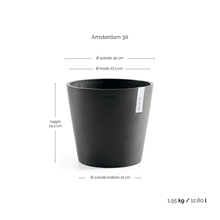 Ecopots Amsterdam Dark Grey