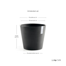 Ecopots Amsterdam Dark Grey