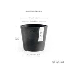 Ecopots Amsterdam Mini Pot Dark Grey