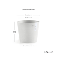 Ecopots Amsterdam Mini Pot Pure White