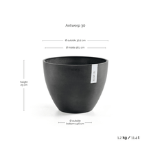 Ecopots Antwerp Dark Grey