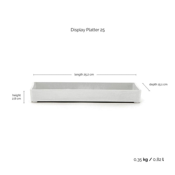 Ecopots Display Platter Pure White