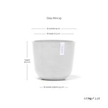 Ecopots Oslo Mini Pot Pure White