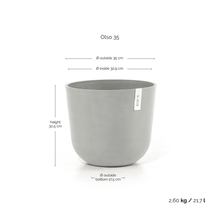 Ecopots Oslo White Grey