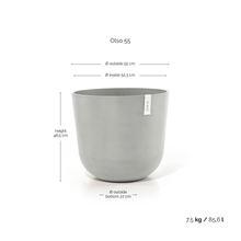 Ecopots Oslo White Grey