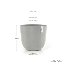 Ecopots Oslo White Grey