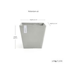 Ecopots Rotterdam White Grey