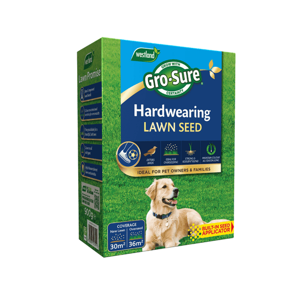 Gro-Sure Hardwearing Lawn Seed - 30m² Coverage